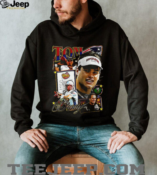 New England Patriots Tom Brady 6th round to the GOAT signature shirt