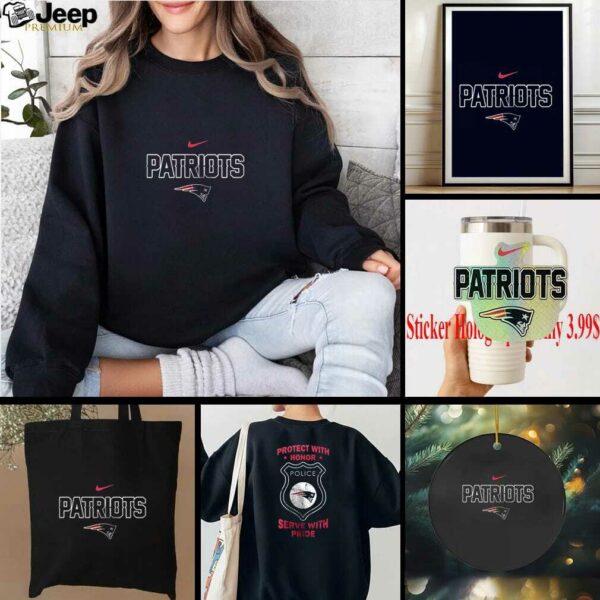 New England Patriots protect with honor police serve with pride shirt