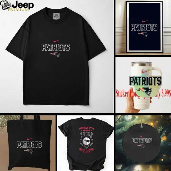 New England Patriots protect with honor police serve with pride shirt
