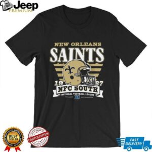 New Orleans Saints Stripe Splash Franklin Throwback T Shirt