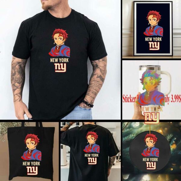 New York Giants Demon Slayer Infinity Castle 2025 shirt