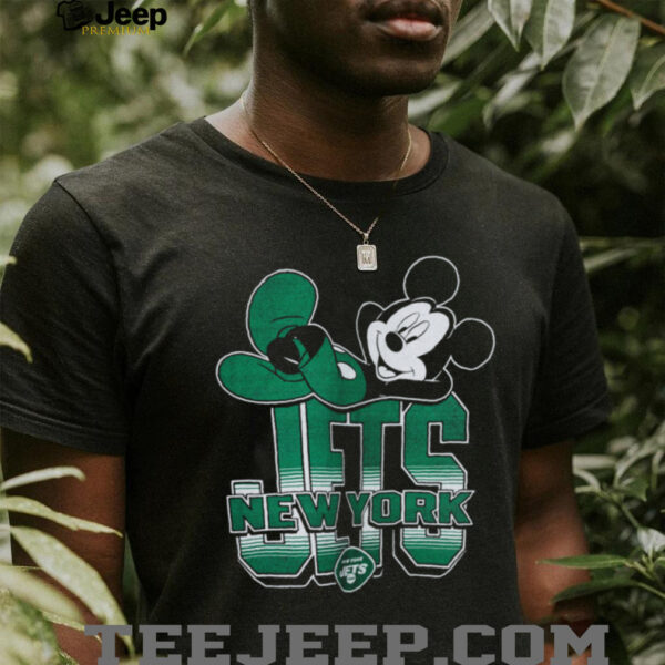 New York Jets Mickey at Quarterback Disney Vintage Football T Shirt