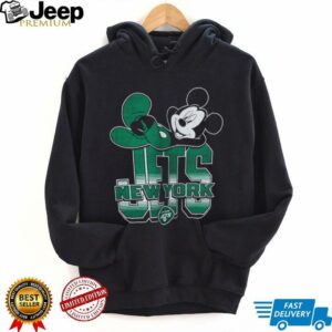 New York Jets Mickey at Quarterback Disney Vintage Football T...
