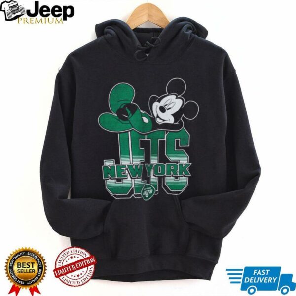 New York Jets Mickey at Quarterback Disney Vintage Football T Shirt