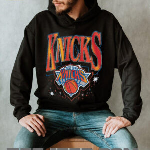New York Knicks '47 Black Past Champs Collection Flashbulb Foundation T Shirt