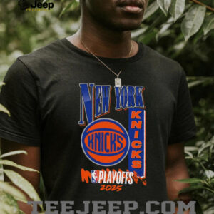 New York Knicks Black 2025 NBA Playoffs Hype T Shirt