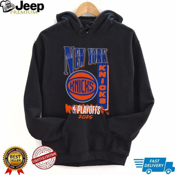 New York Knicks Black 2025 NBA Playoffs Hype T Shirt