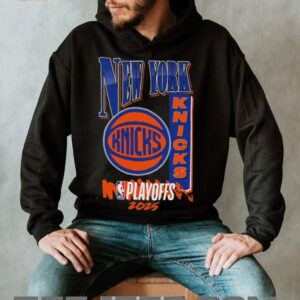 New York Knicks Black 2025 NBA Playoffs Hype T Shirt