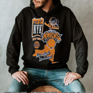 New York Knicks Blue Split Zone T Shirt