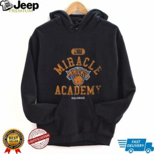 New York Knicks Heather Black Miracle Academy x NBA Collection Vintage Boxy T shirt