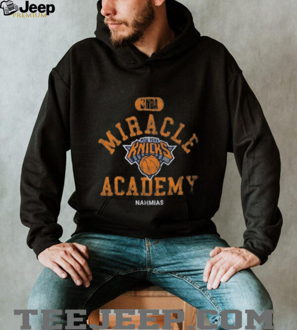 New York Knicks Heather Black Miracle Academy x NBA Collection Vintage Boxy T shirt