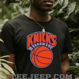 New York Knicks Mitchell & Ness Black Big & Tall Hardwood Classics Vintage Logo T Shirt