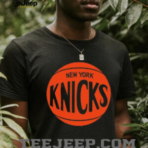 New York Knicks Mitchell & Ness Heather Charcoal Hardwood Classics MVP Logo T Shirt