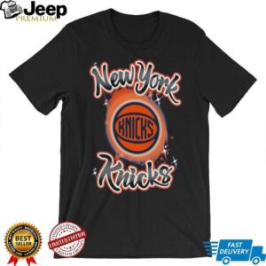 New York Knicks Outerstuff Blue Air Brush T Shirt