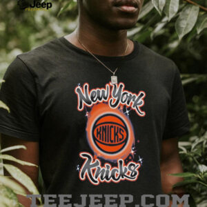 New York Knicks Outerstuff Blue Air Brush T Shirt
