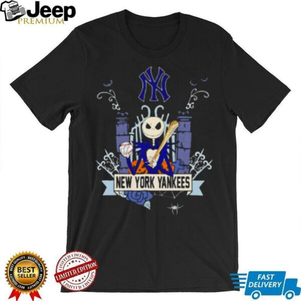 New York Yankees Baseball Jack Skellington Halloween shirt