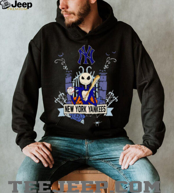 New York Yankees Baseball Jack Skellington Halloween shirt