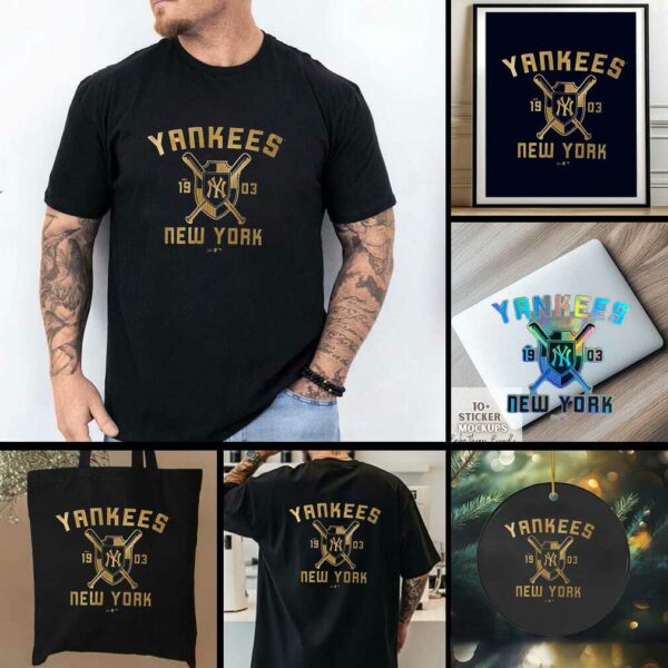 New York Yankees MLB Back To School Navy T Shirt
