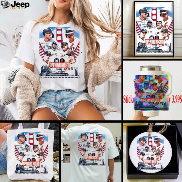 New York Yankees Vs San Francisco Giants Matchup Opening Night MLB On March 25 2026 Unisex T Shirt