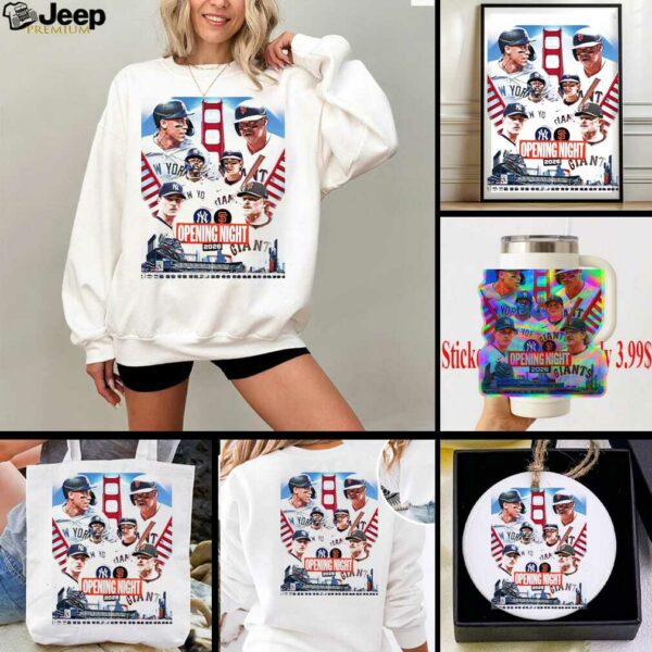 New York Yankees Vs San Francisco Giants Matchup Opening Night MLB On March 25 2026 Unisex T Shirt