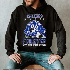 New York Yankees forever not just when we win Peanuts shirt