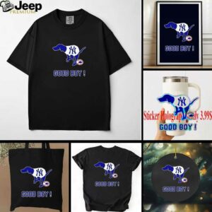 New York Yankees good boy a dog defecating Boston Red Sox logo shirt