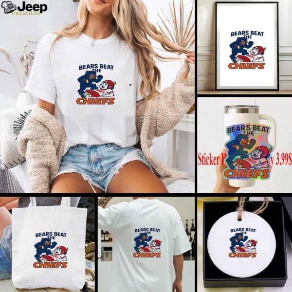 Nfl 2025 Chicago Bears Beat The Chiefs Shirt