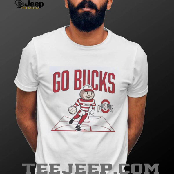 Nice Ohio State Buckeyes Baseball Masscot Court T Shirt