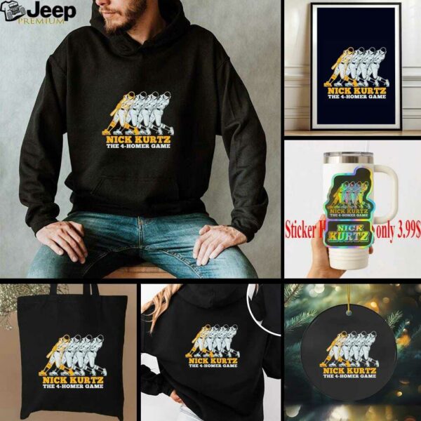 Nick Kurtz The Four Homer Game Athletics Baseball T shirt