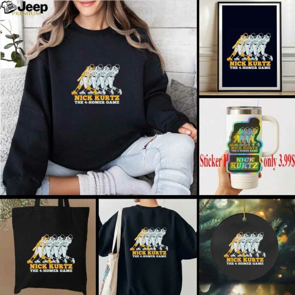 Nick Kurtz The Four Homer Game Athletics Baseball T shirt