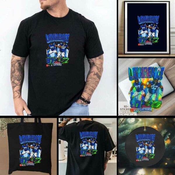 Official Dexter Lawrence New York Giants NFL Football Planet Euphoria Artwork t shirt