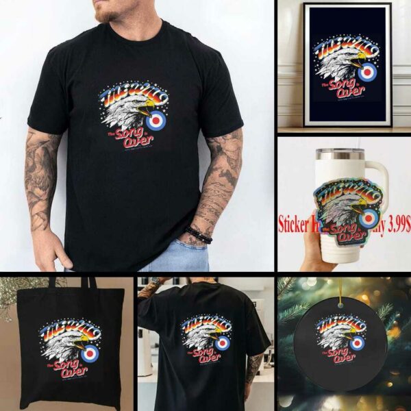 Official Eagle The Who North American Tour 2025 The Song Is Over Raglan Shirt