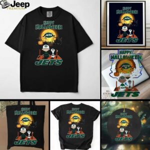 Official Happy Halloween New York Jets X The Peanuts Snoopy...