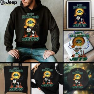 Official Happy Halloween New York Jets X The Peanuts Snoopy...