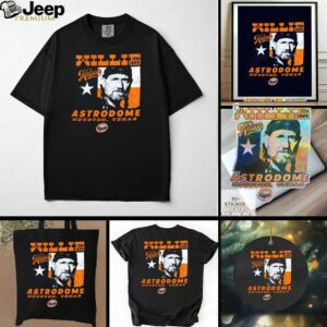 Official Houston Astros MLB Willie Nelson Astrodome 1985 Houston Texas Graphic t shirt