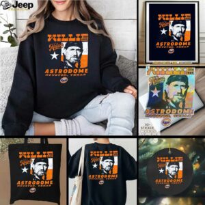 Official Houston Astros MLB Willie Nelson Astrodome 1985 Houston Texas Graphic t shirt
