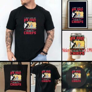 Official I May Live In New Jersey But Gameday My Heart And Soul Belong To Kansas City Chiefs Flag Shirt