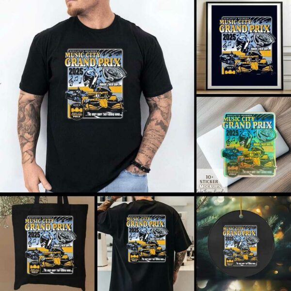 Official Indycar 2025 Borchetta Bourbon Music City Grand Prix Finale Shirt