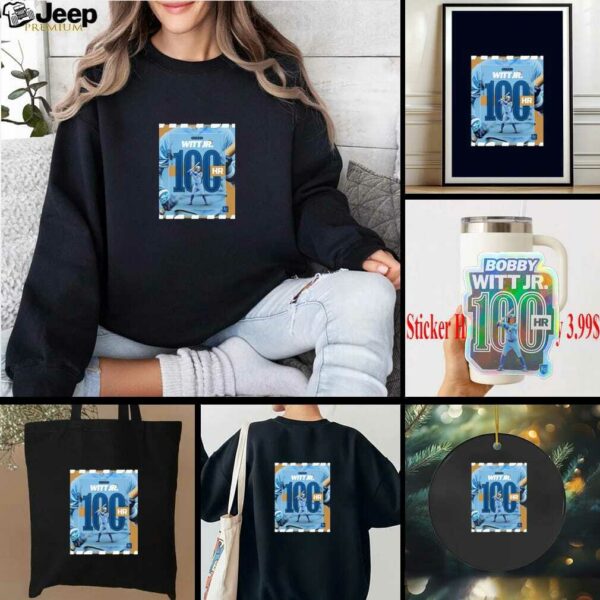 Official Kc Royals Bobby Witt Jr 100 Career Hr shirt