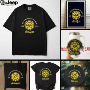 Official Los Angeles Rams x LAFD Air Ops Firefighter T Shirt