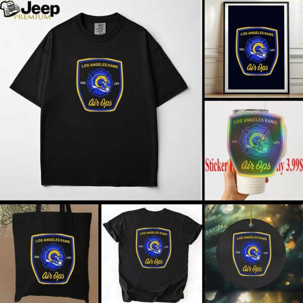 Official Los Angeles Rams x LAFD Air Ops T Shirt