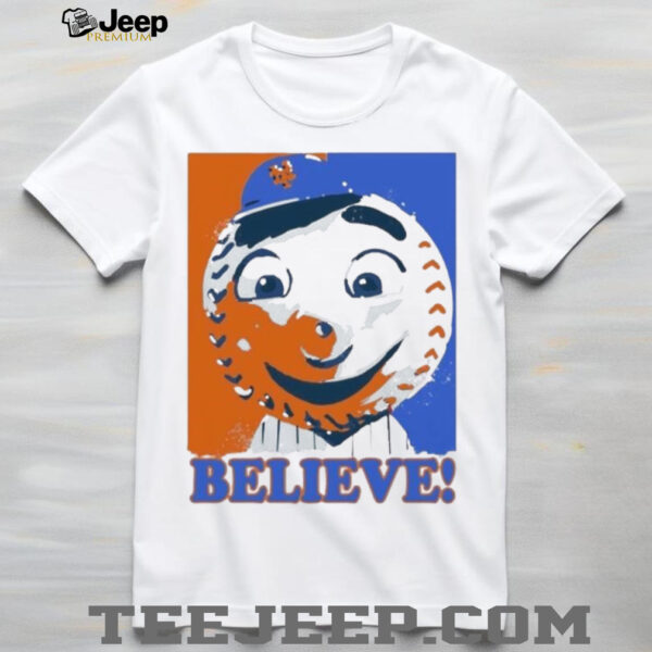 Official Mr Met Believe New York Mets Shirt