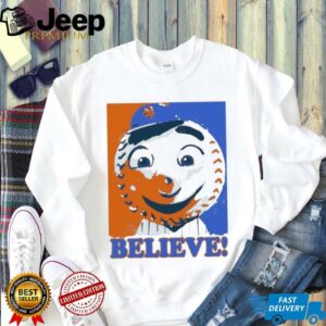 Official Mr Met Believe New York Mets Shirt