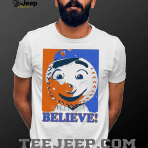 Official Mr Met Believe New York Mets Shirt