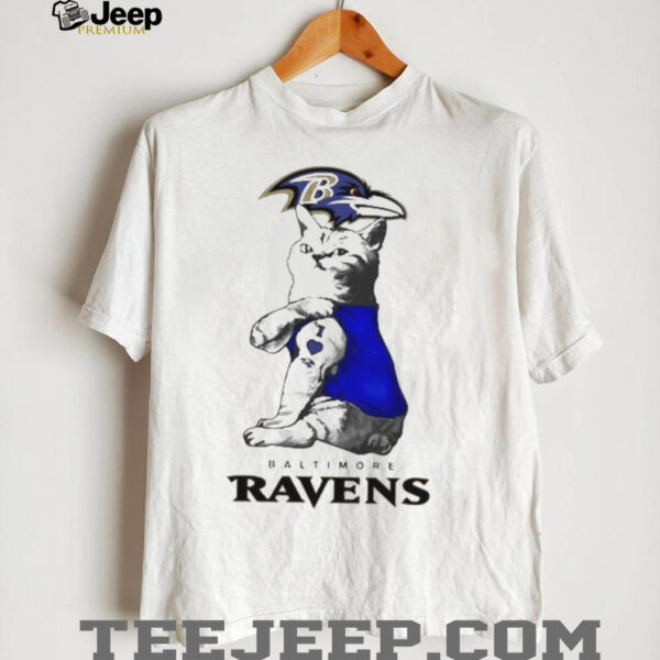 Official My Cat Loves Baltimore Ravens Football 2025 T Shirt