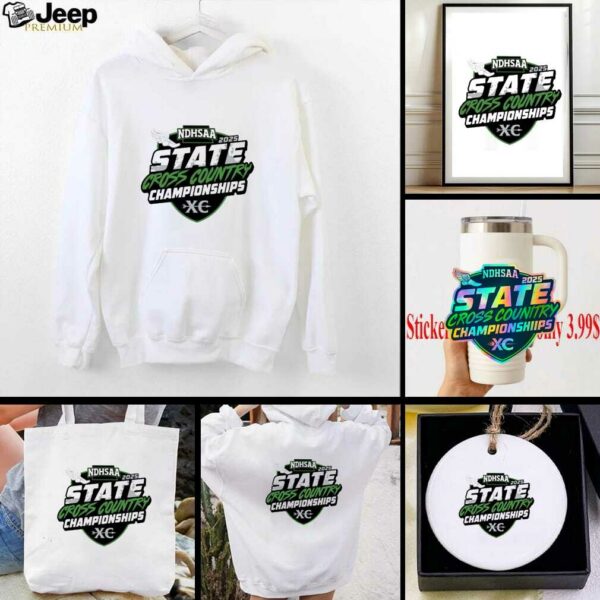 Official Ndhsaa State Cross Country Championships State Meet Logo 2025 T Shirt