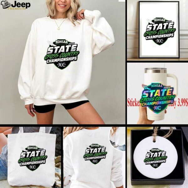 Official Ndhsaa State Cross Country Championships State Meet Logo 2025 T Shirt