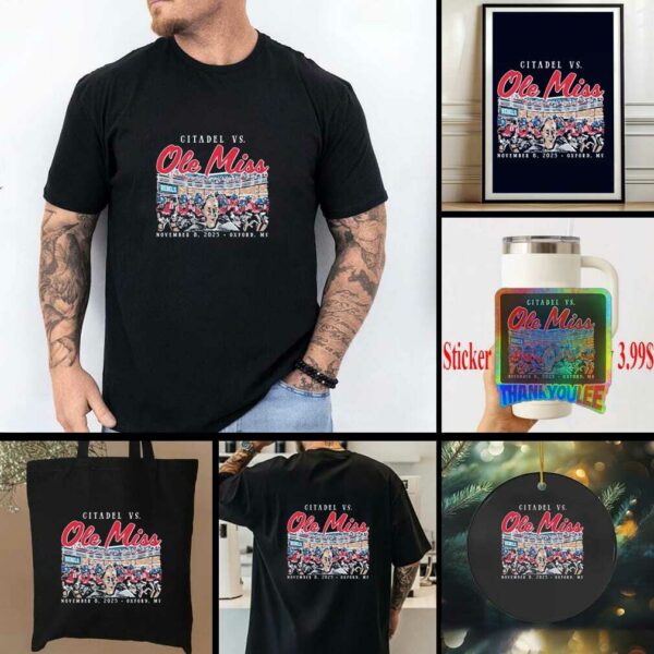 Official Ole Miss Rebels vs. Citadel Bulldogs Game Day 2025 Shirt