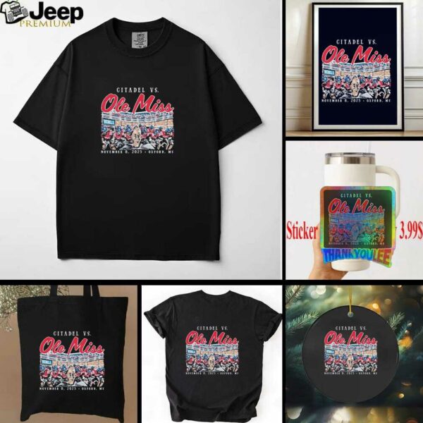 Official Ole Miss Rebels vs. Citadel Bulldogs Game Day 2025 Shirt