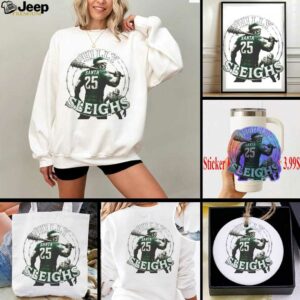 Official Philadelphia Eagles Philly Sleighs Santa 25 Christmas Shirt